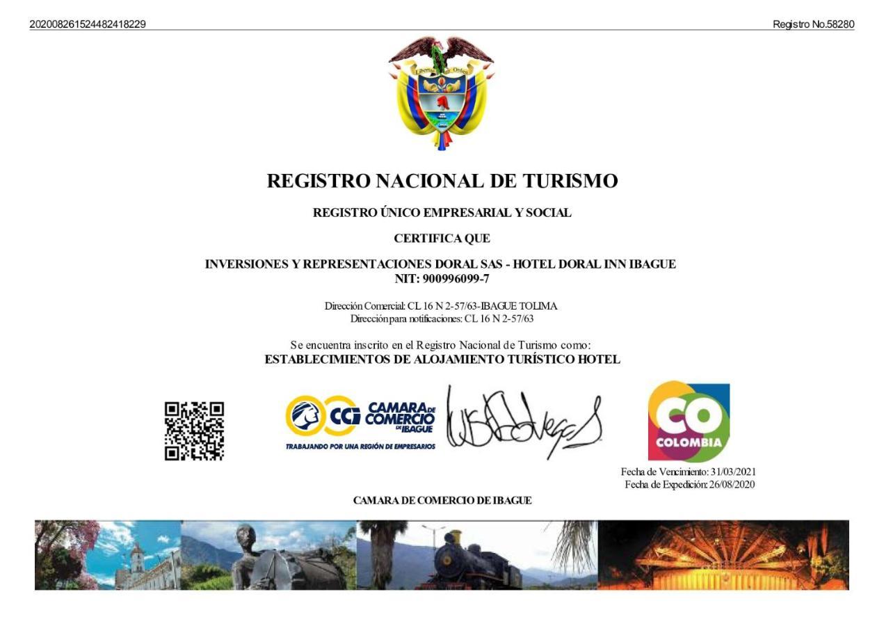 Hotel Doral Inn Ibagué Zewnętrze zdjęcie